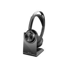 Poly Voyager Focus 2 UC Wireless Headset - Sleek Black Design for Ultimate Comfort and Clarity
